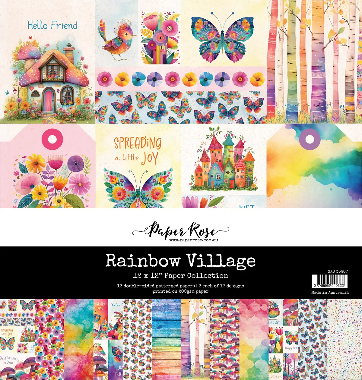 Rainbow Village 12X12 Paper Collection 35487 1