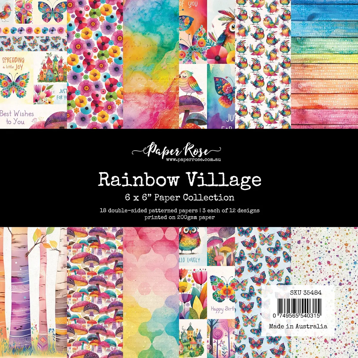 Rainbow Village 6X6 Paper Collection 35484 1