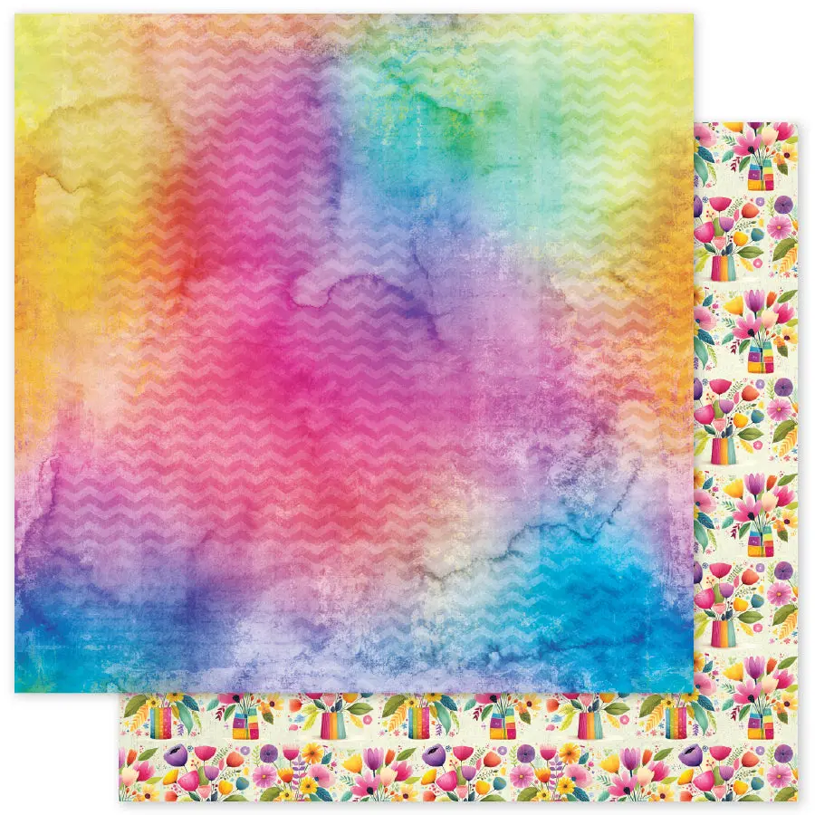 Rainbow Village Basics B 12X12 Paper (12 Pc Bulk Pack) 35328 1