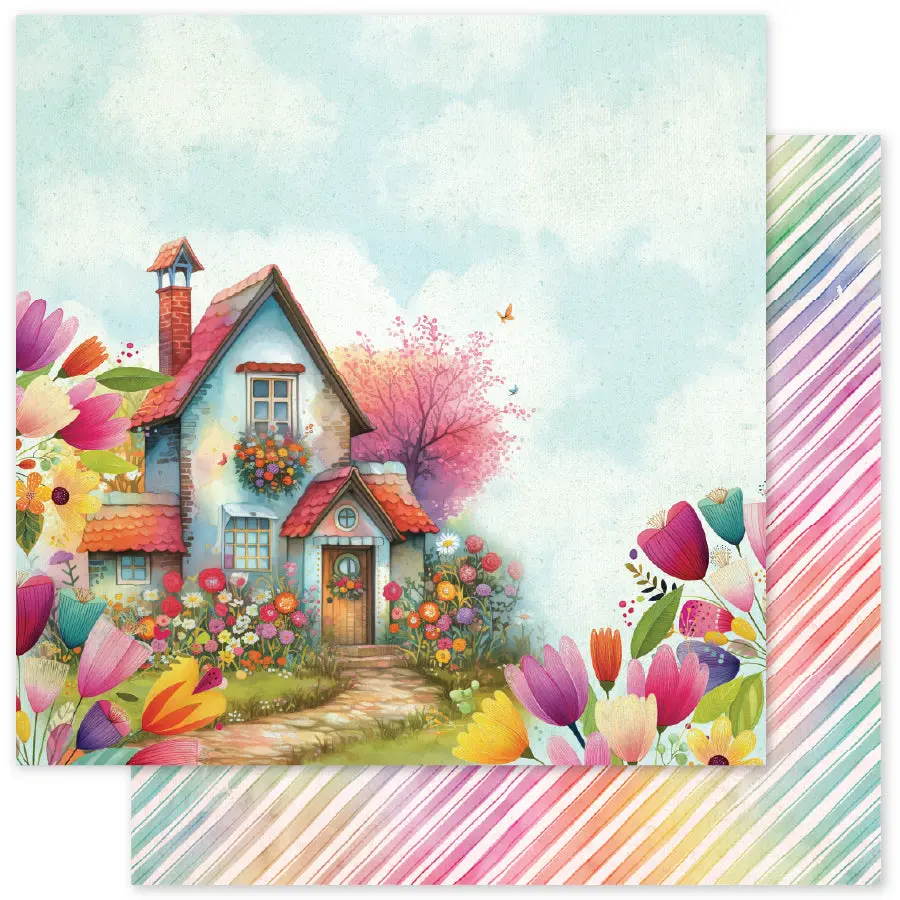Rainbow Village Basics C 12X12 Paper (12 Pc Bulk Pack) 35331 1