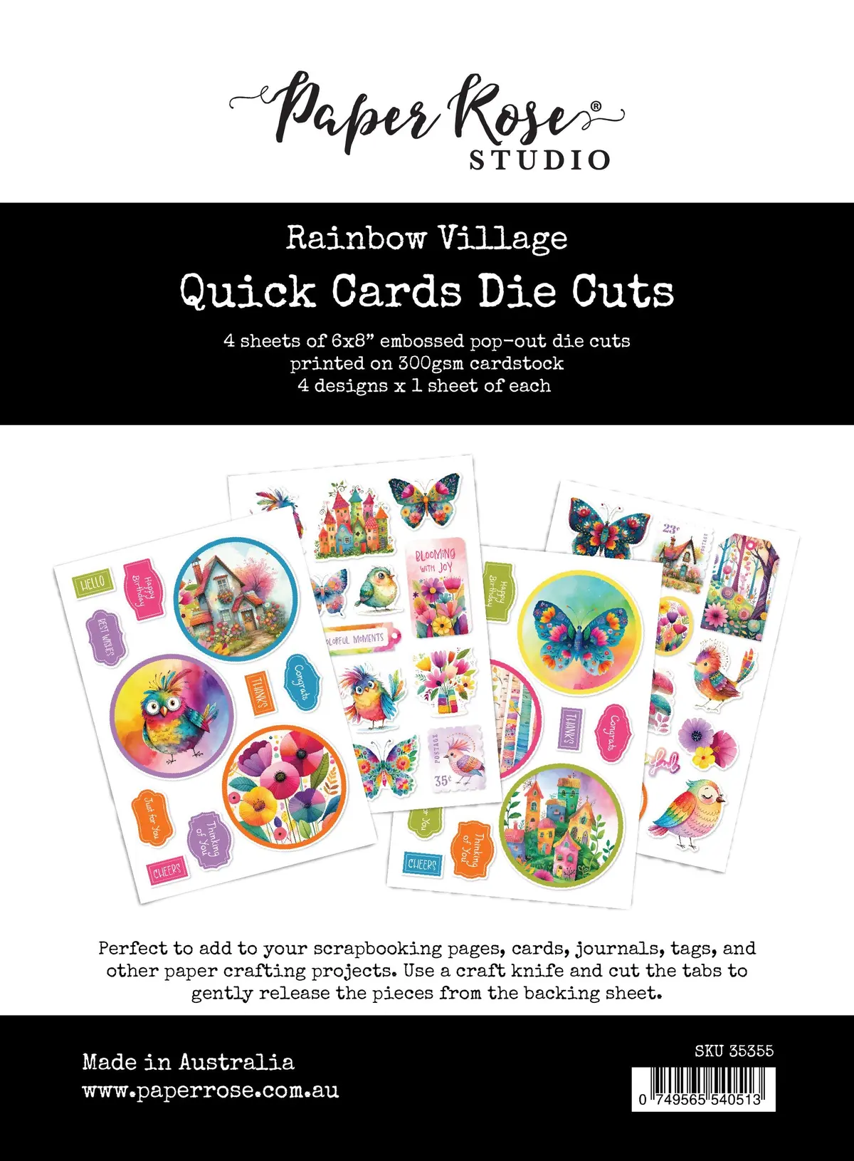 Rainbow Village Quick Card Die Cuts 35355 1