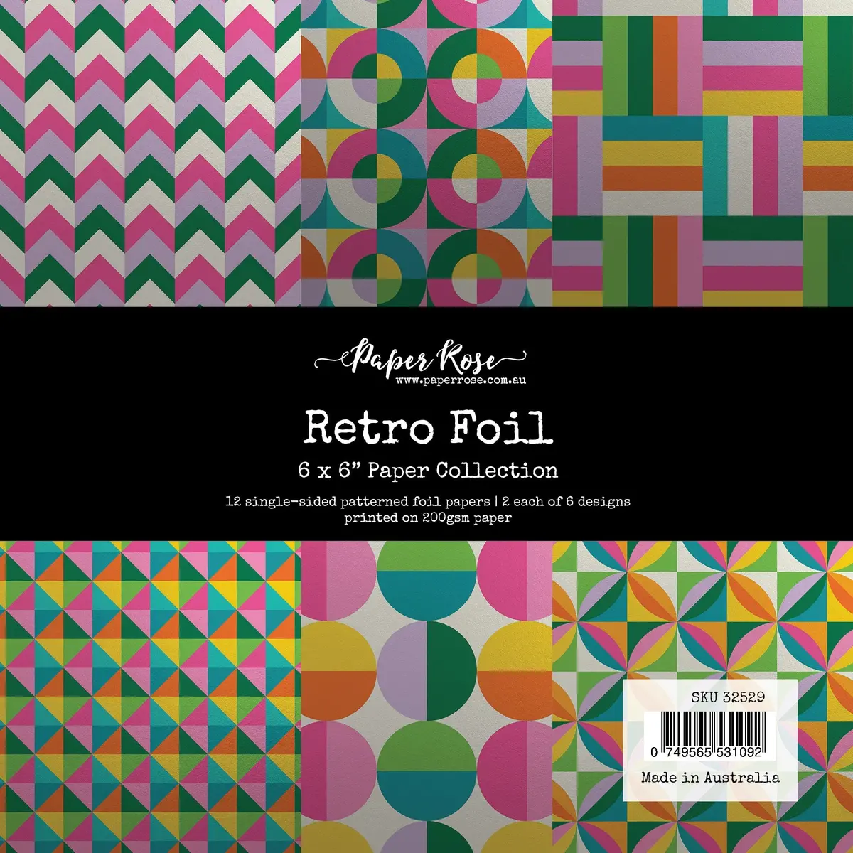 Retro Foil 6X6 Paper Collection 32529 1