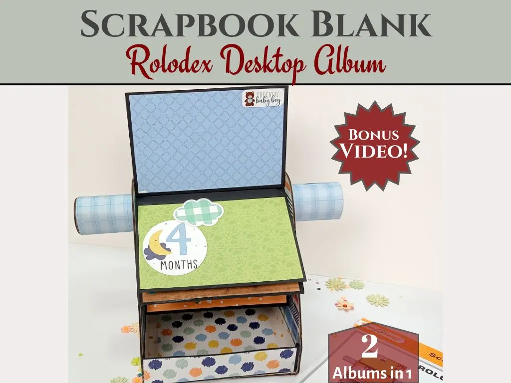 Craftreat Scrapbook Blanks - Rolodex - Black Color 1