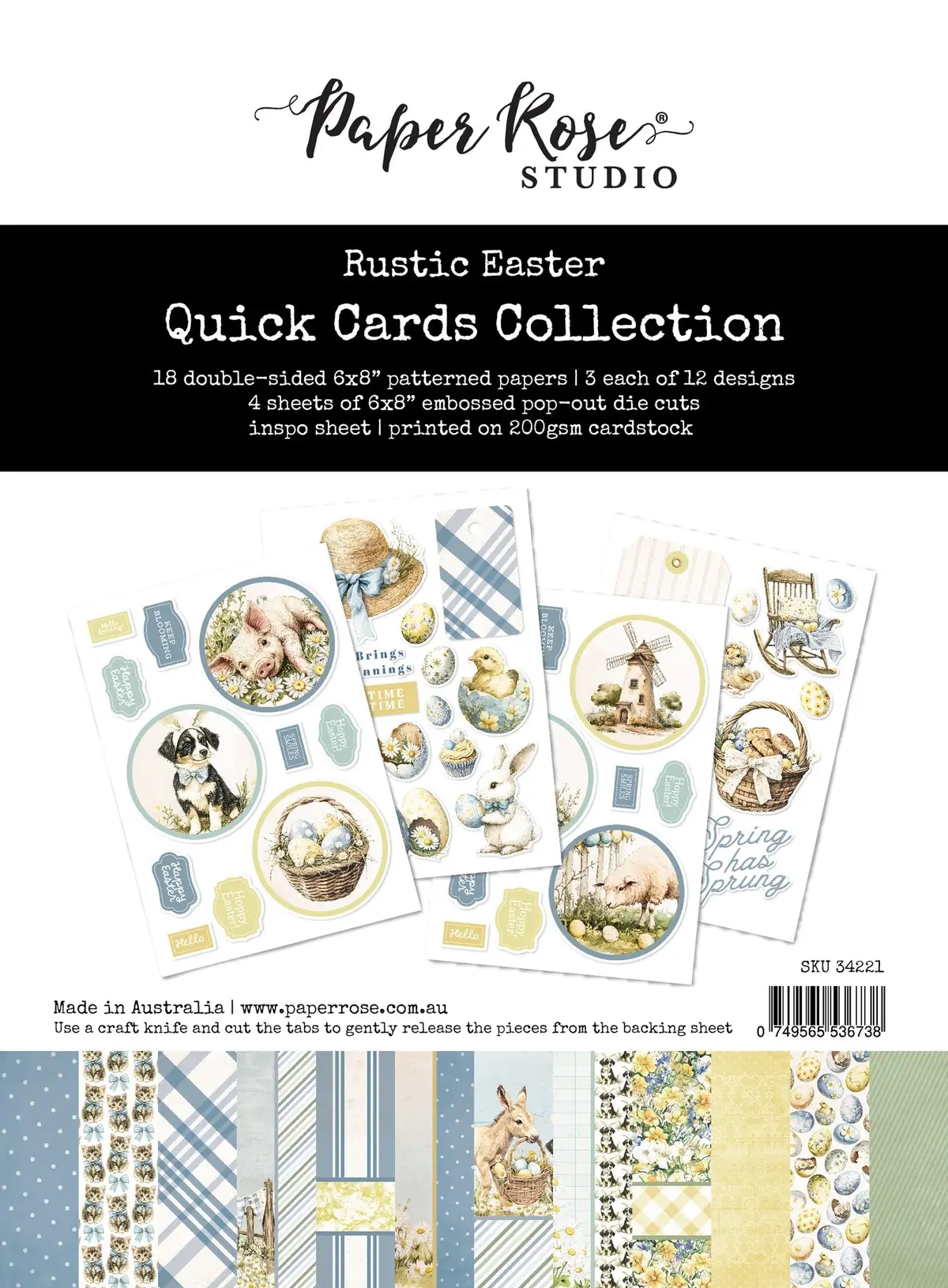 Rustic Easter Quick Cards Kit 34221 1