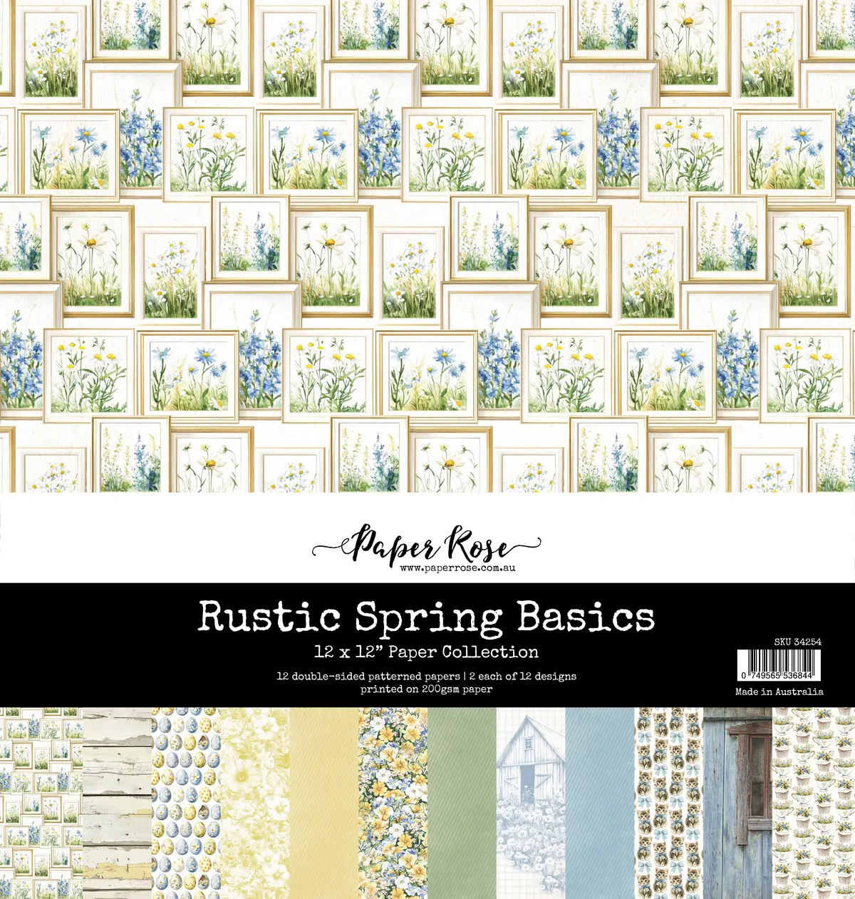 Rustic Spring Basics 12X12 Paper Collection 34254 1