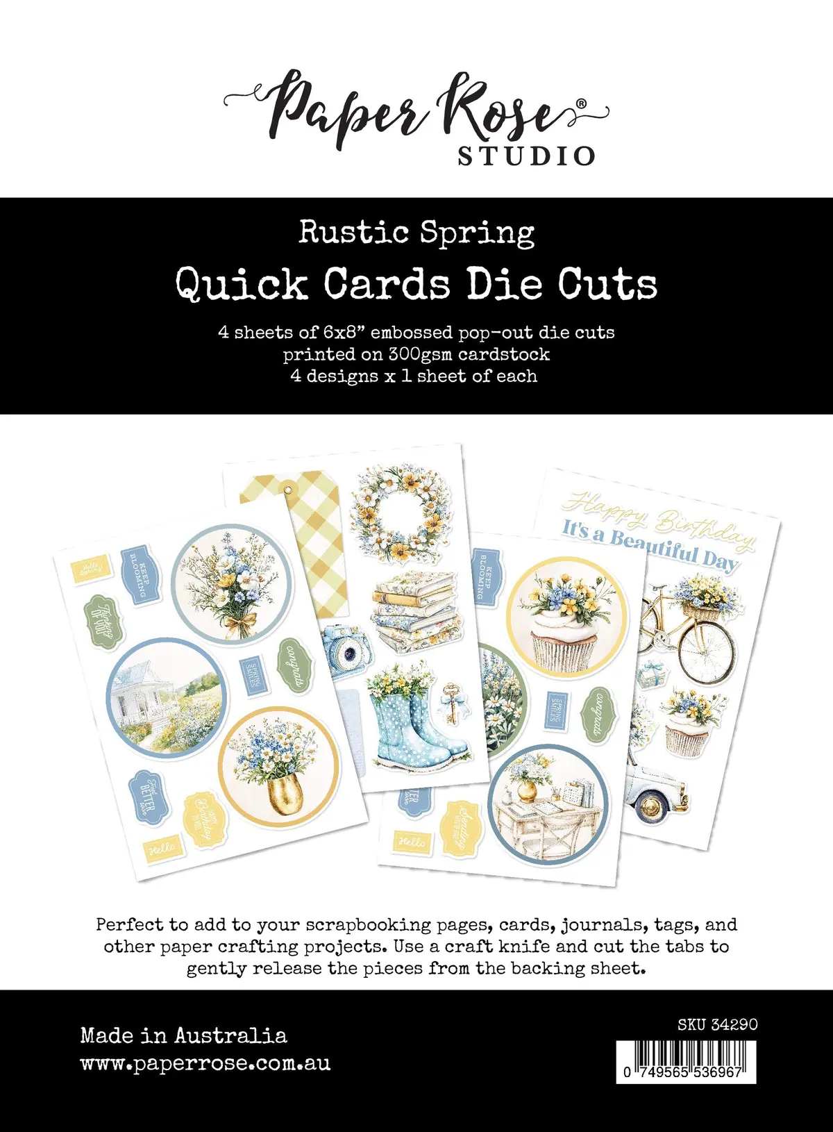 Rustic Spring Quick Cards Die Cuts 34290 1