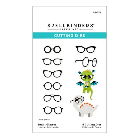 Smart Glasses Etched Dies From The Monster Birthday Collection 1