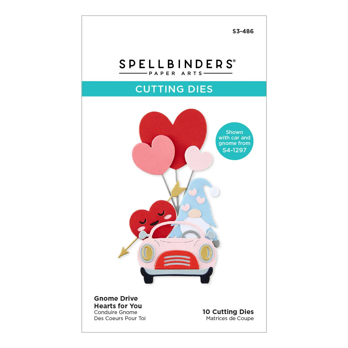 Gnome Drive Hearts For You Etched Dies From The Gnome Drive Collection 1