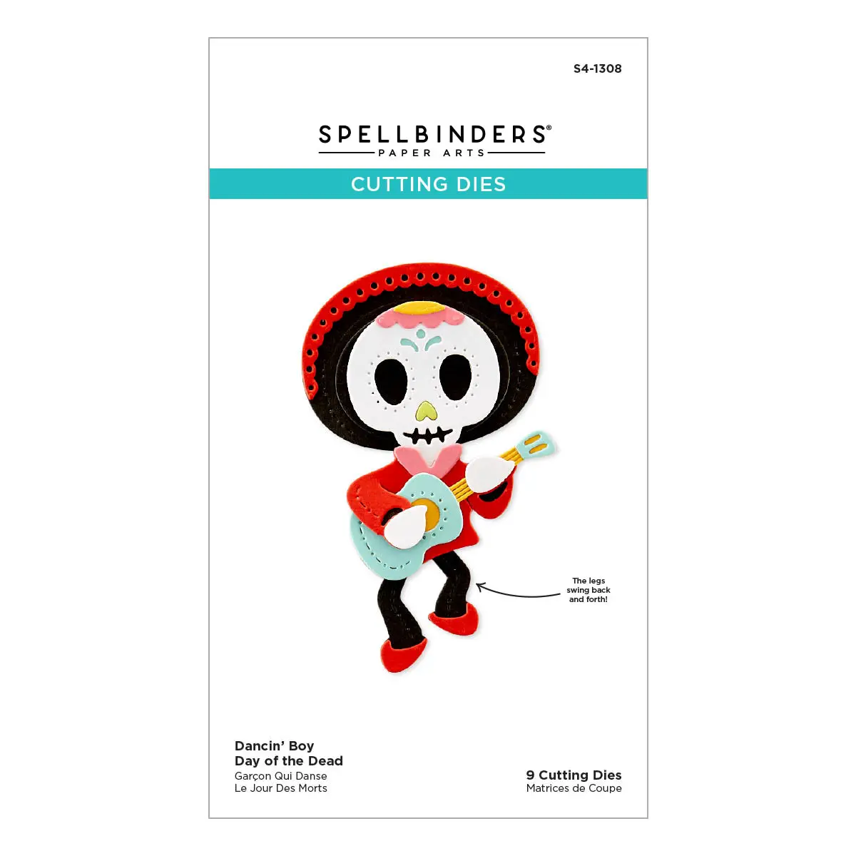 Dancin' Day Of The Dead Boy Etched Dies From The Dancin' Halloween Collection 1