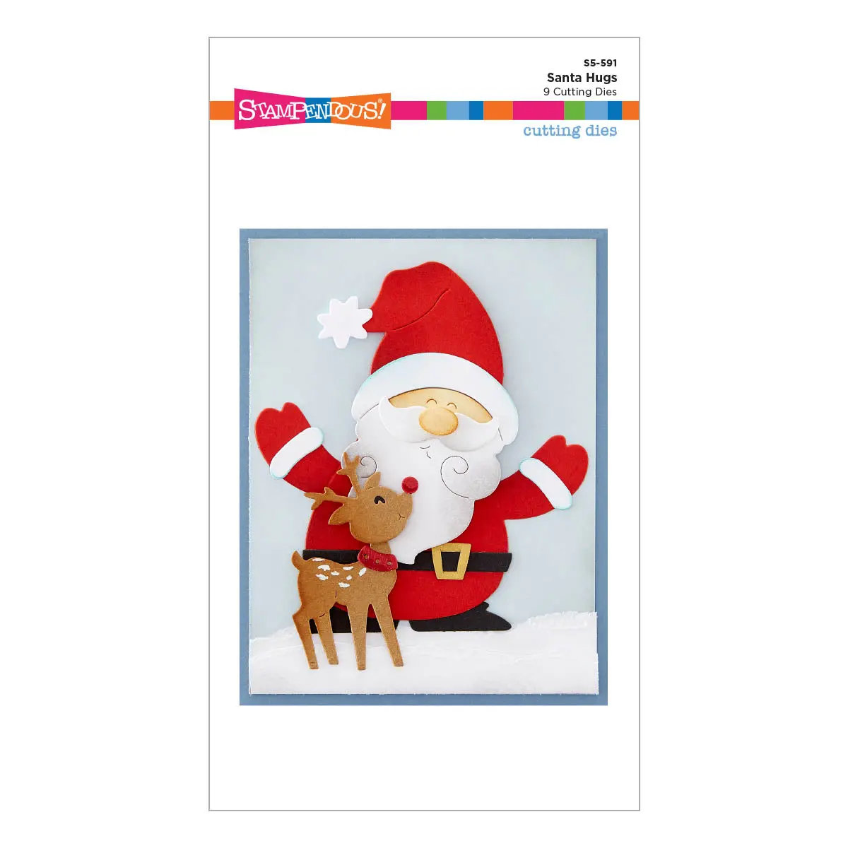 Santa Hugs Etched Dies From The Holiday Hugs Collection By Stampendous 1