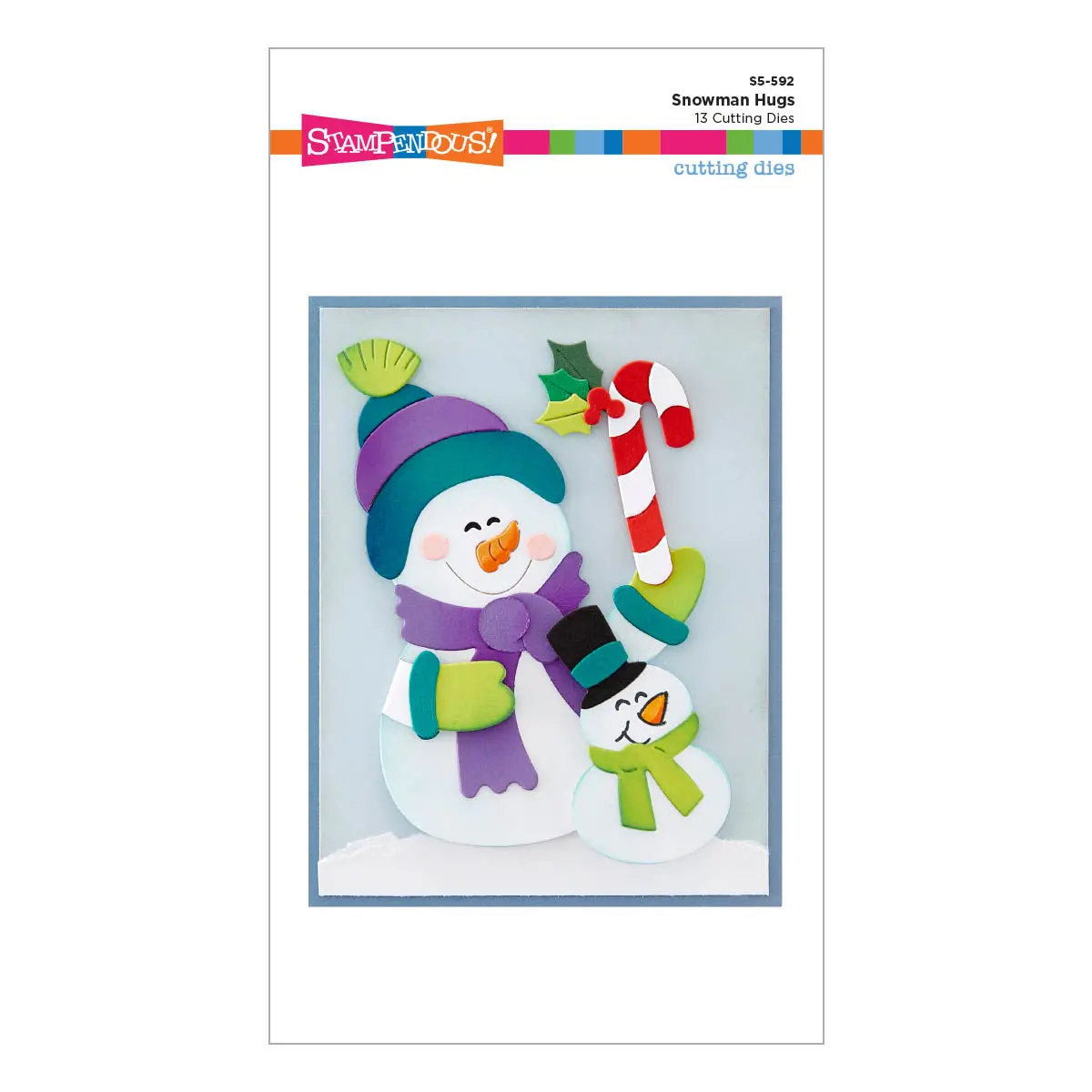 Snowman Hugs Etched Dies From The Holiday Hugs Collection By Stampendous 1