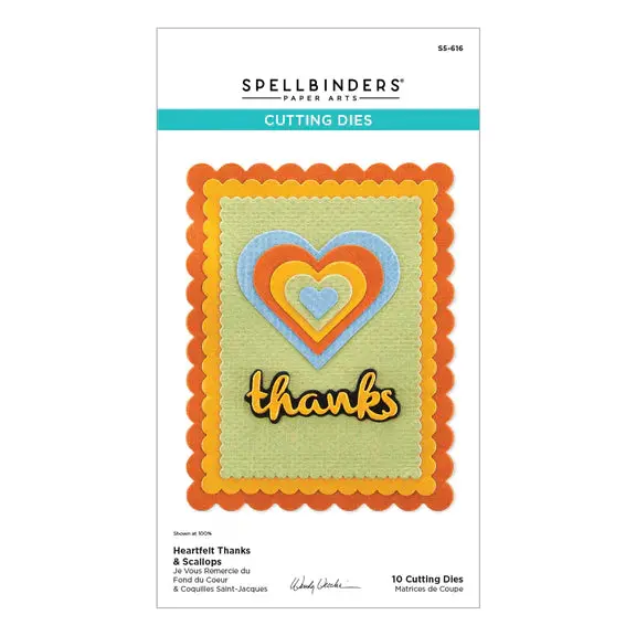 Heartfelt Thanks & Scallops Etched Dies From The From The Garden Collection By Wendy Vecchi 1
