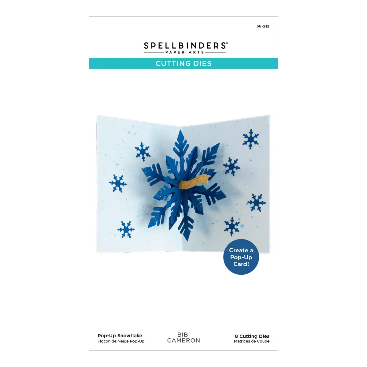 Pop-Up Snowflake Etched Dies From The Bibi's Snowflakes Collection By Bibi Cameron 1