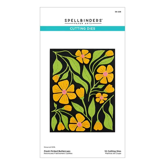 Fresh Picked Buttercups Etched Dies From The Fresh Picked Collection 1