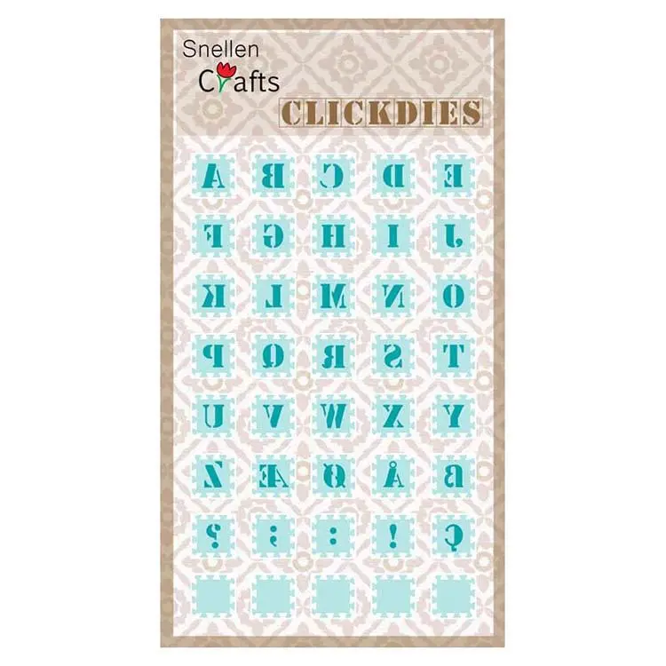 Snellen Crafts Click Dies Alphabet 1 1