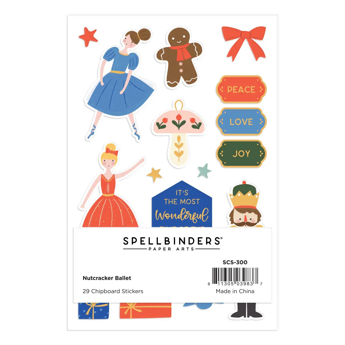 Nutcracker Ballet Chipboard Stickers From The Nutcracker Sweet Collection 1