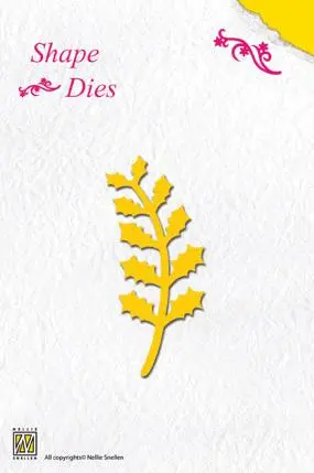 Shape Die - Holly Branch 1