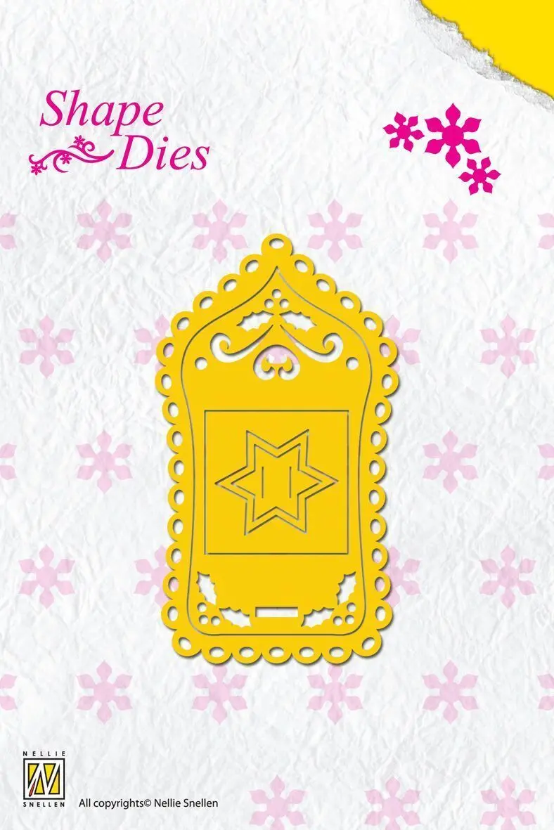 Shape Die - Christmas Label 1