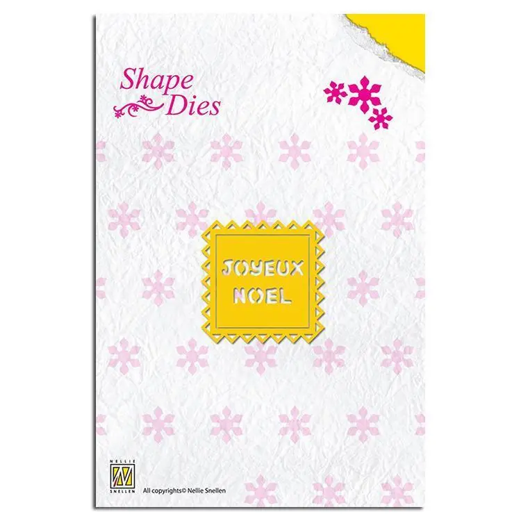 Shape Die Text - Joyeux Noel 1