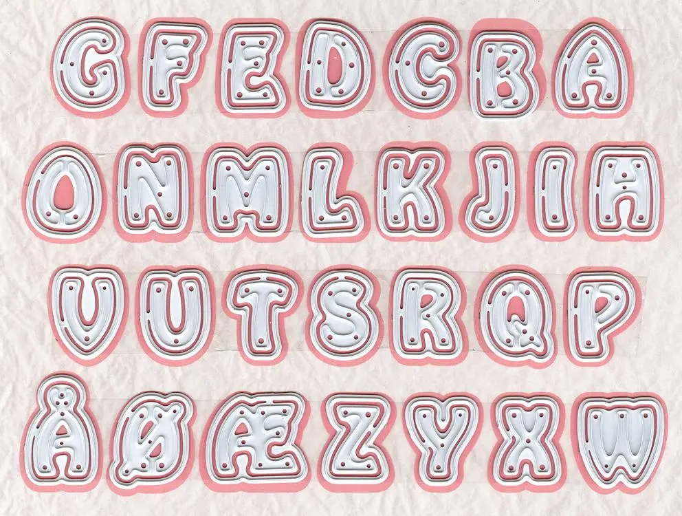 Shape Dies - Alphabet 1