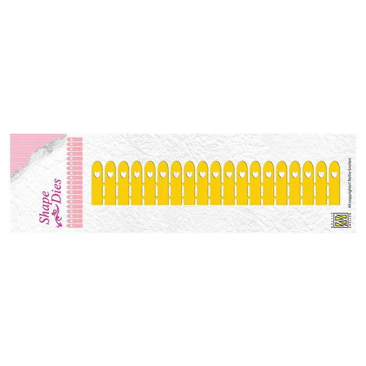 Shape Die - Heart Picket Fence 1