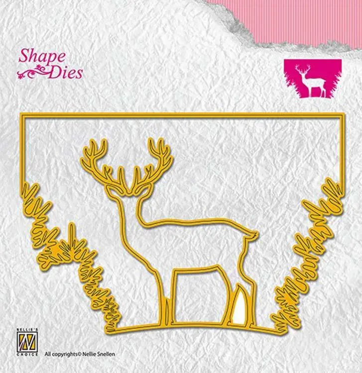 Nellie's Choice - Shape Die Window Scene Deer 1