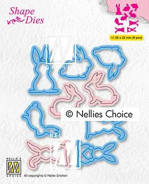 Shape Dies Collection Of Hares 1 1