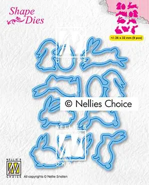 Shape Dies Collection Of Hares 2 1