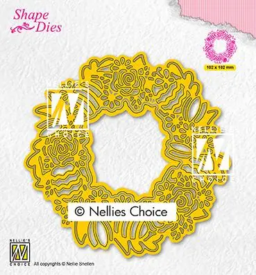 Shape Dies Easter Wreath 1