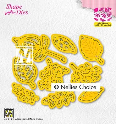Shape Dies Set Of Leaves 1