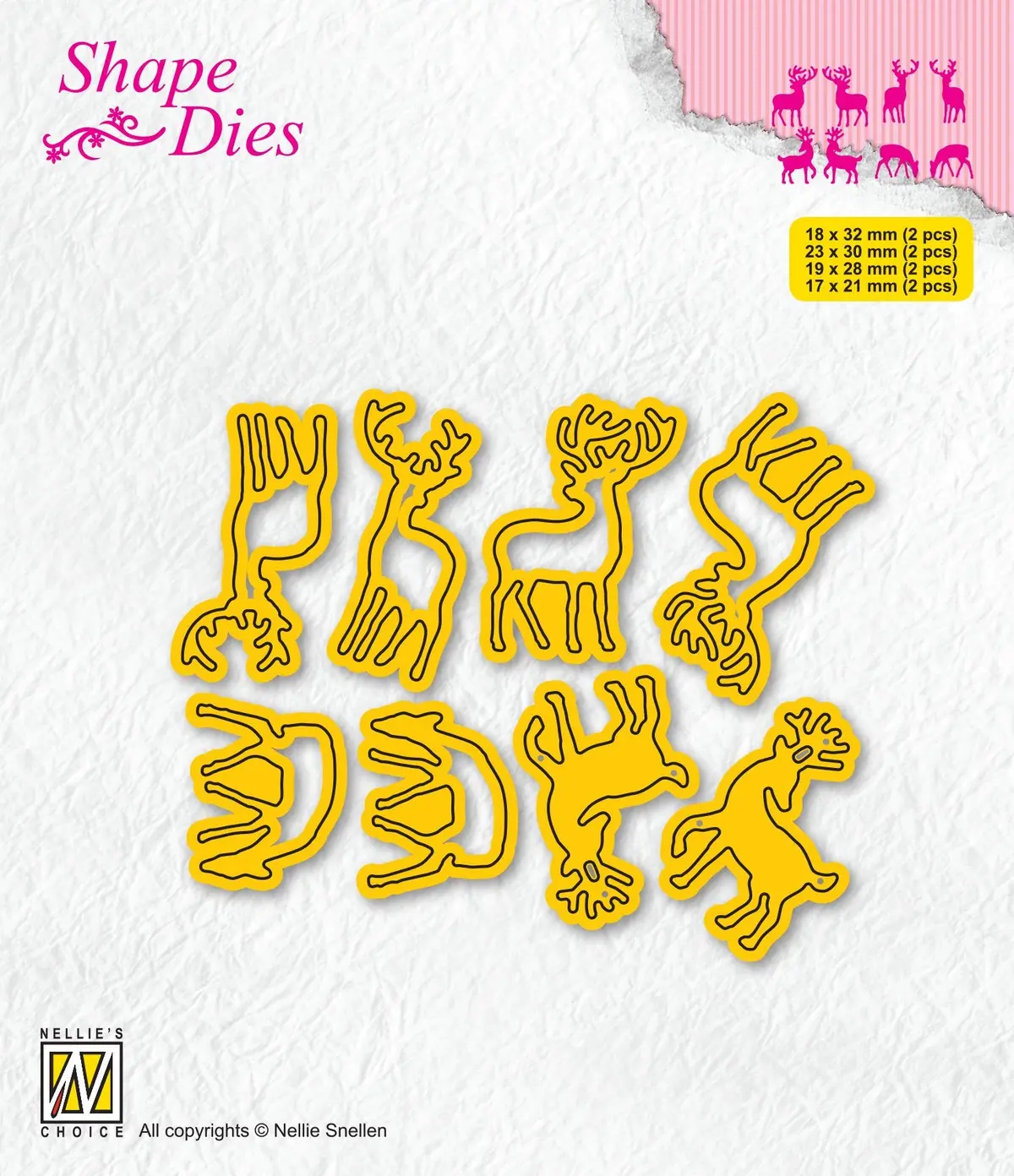 Nellie's Choice - Shape Dies - Mini Dies Deer-1 1