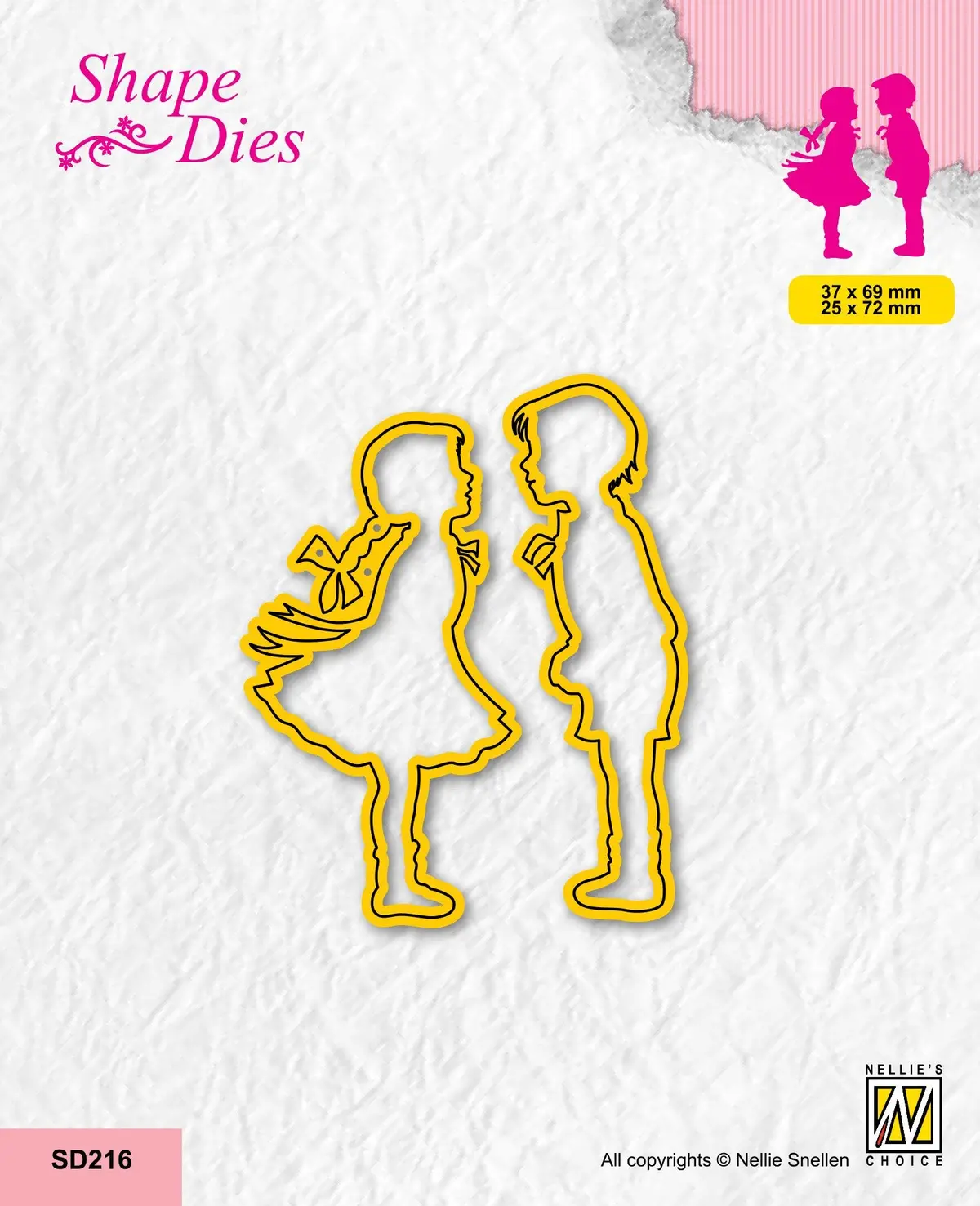 Nellie's Choice Shape Die - Girl And Boy 1