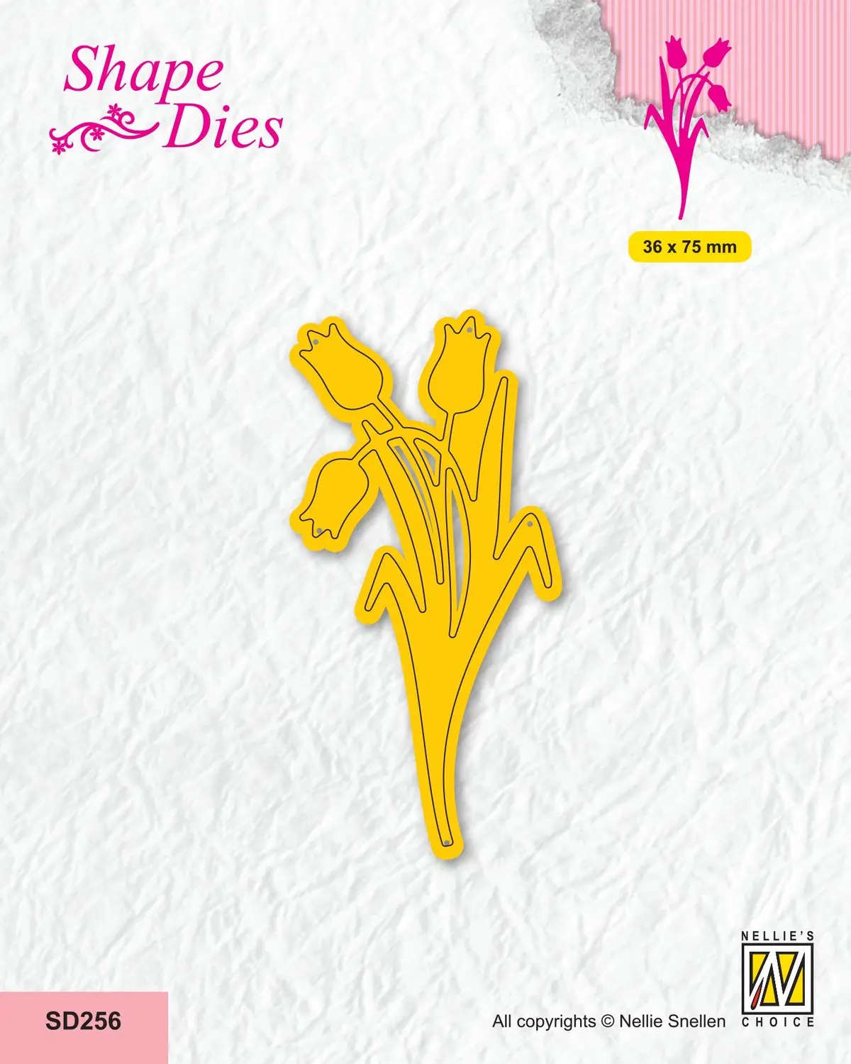 Nellie's Choice Shape Die - Garden - Tulips 1