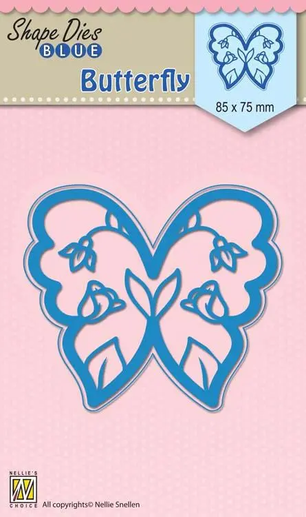 Nellie's Choice - Shape Die Blue Easter Butterfly 1
