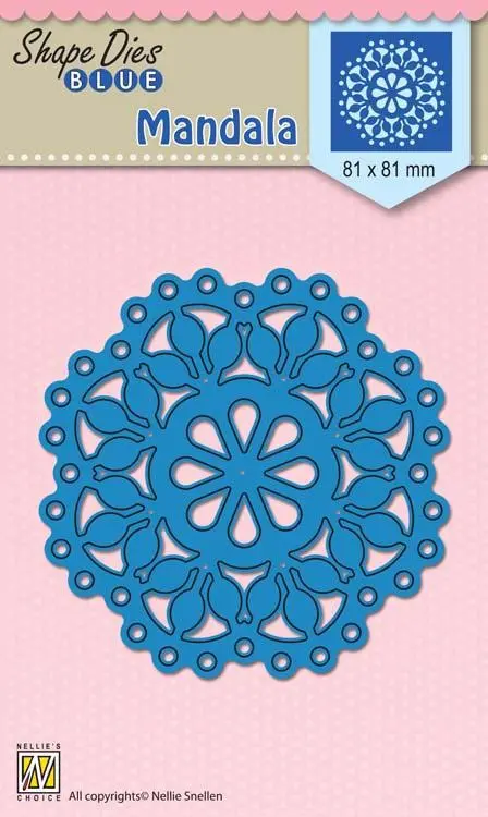 Nellie's Choice - Shape Die Blue Mandala 1
