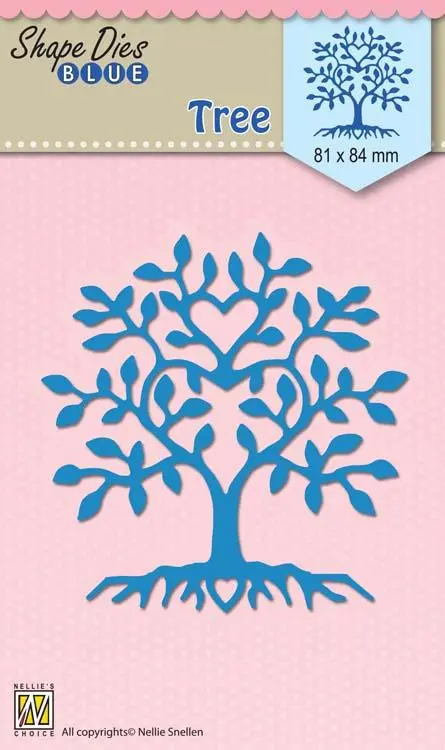 Nellie's Choice - Shape Die Blue Tree 1