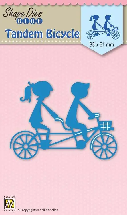 Nellie's Choice - Shape Die Blue Tandem Bicycle 1