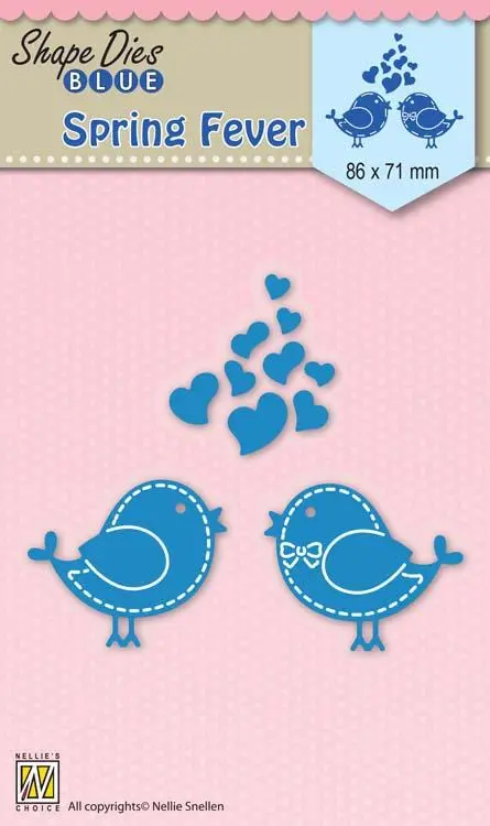 Nellie's Choice - Shape Die Blue Spring Fever 1