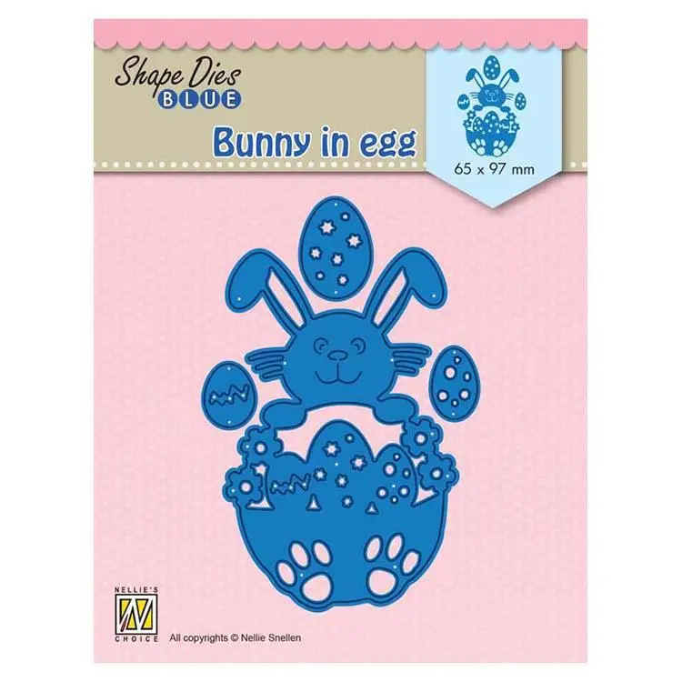 Nellie's Choice Shape Dies Blue Bunny In Egg 1