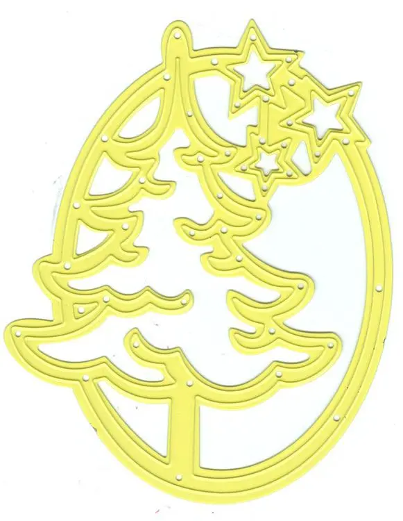 Shape Die Lene Design - Tree With Stars 1