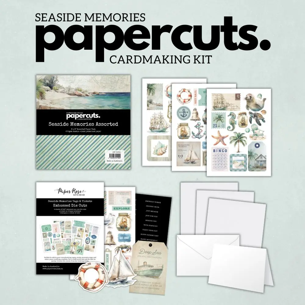Seaside Memories Papercuts Cardmaking Kit 35359 1