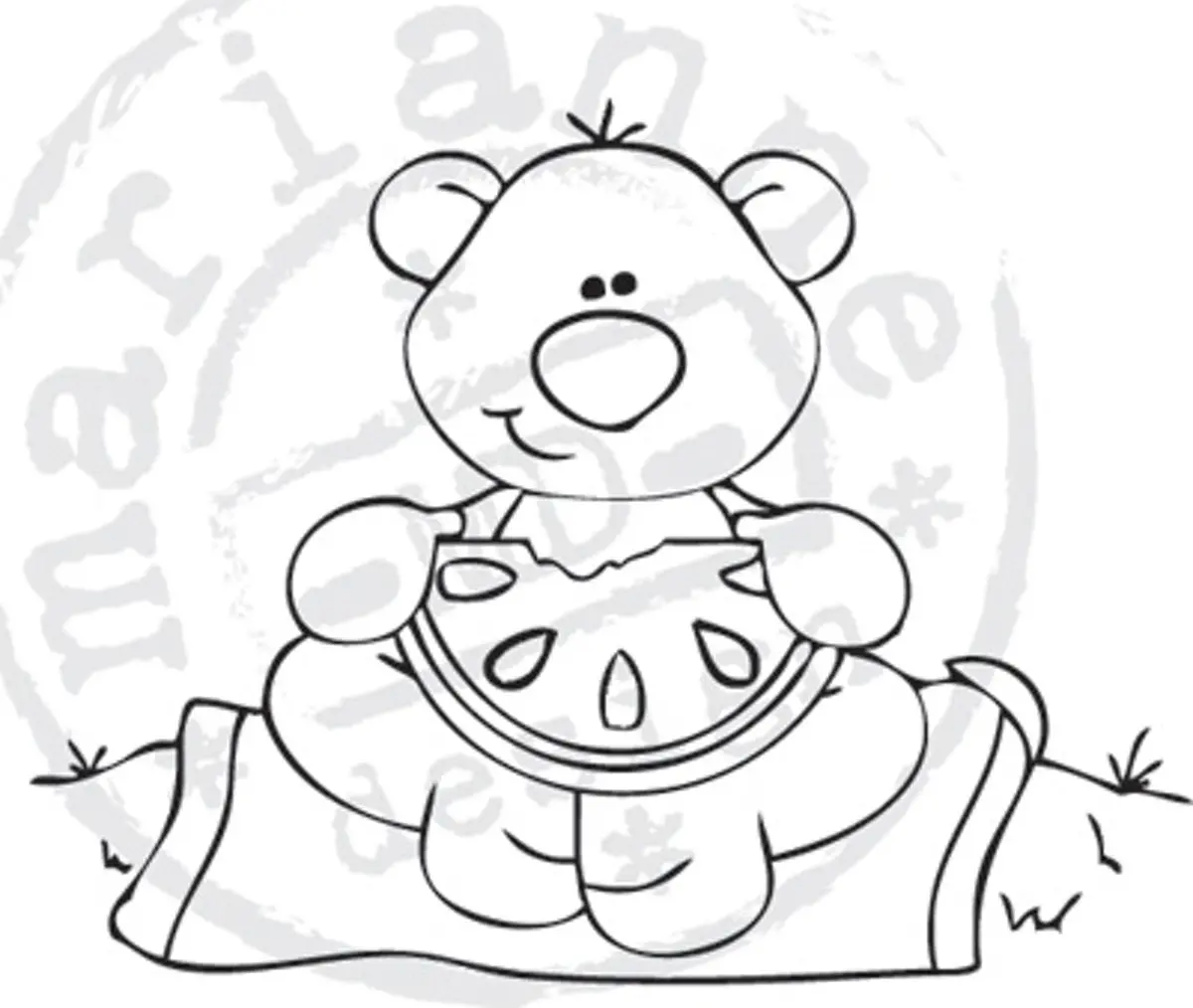 Stampfairy Cling Stamp - Watermelon 1