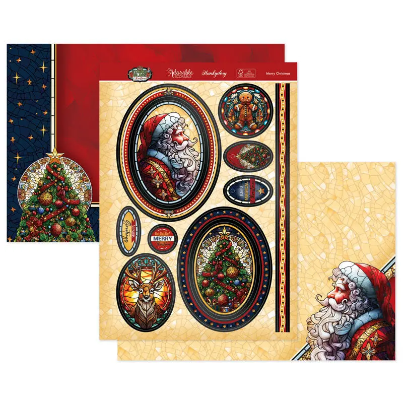 Merry Christmas Luxury Topper Set 1