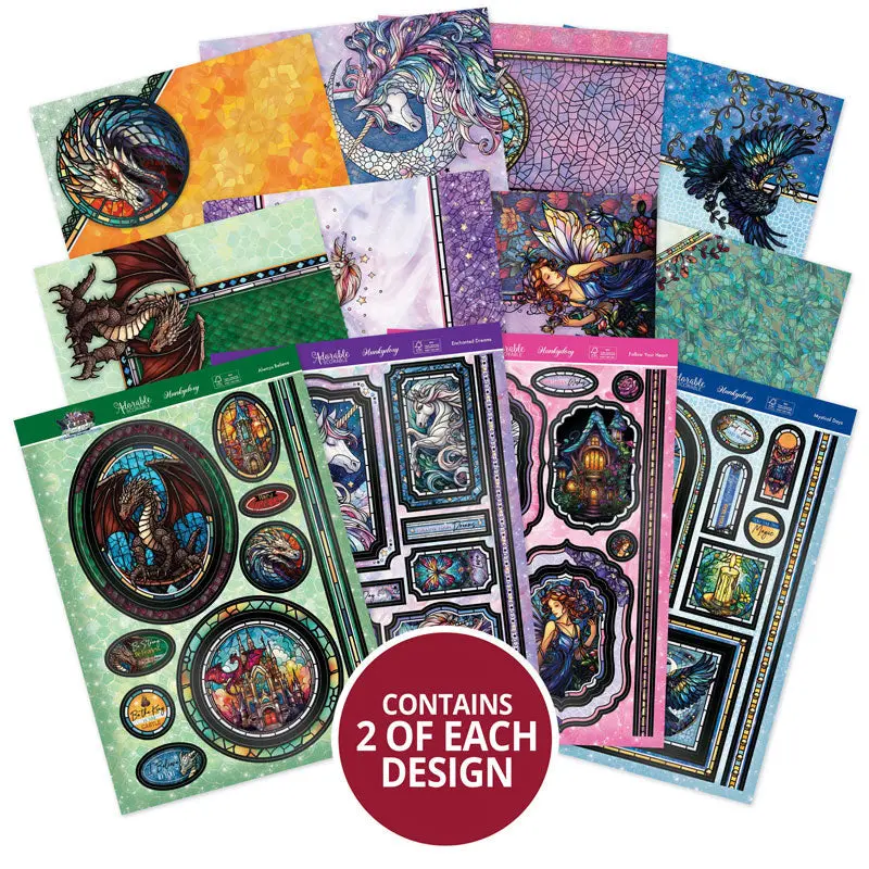Stained Glass Mystical Worlds Luxury Topper Collection 1