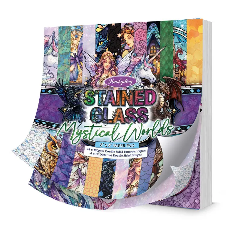 Stained Glass Mystical Worlds 8" X 8" Paper Pad 1