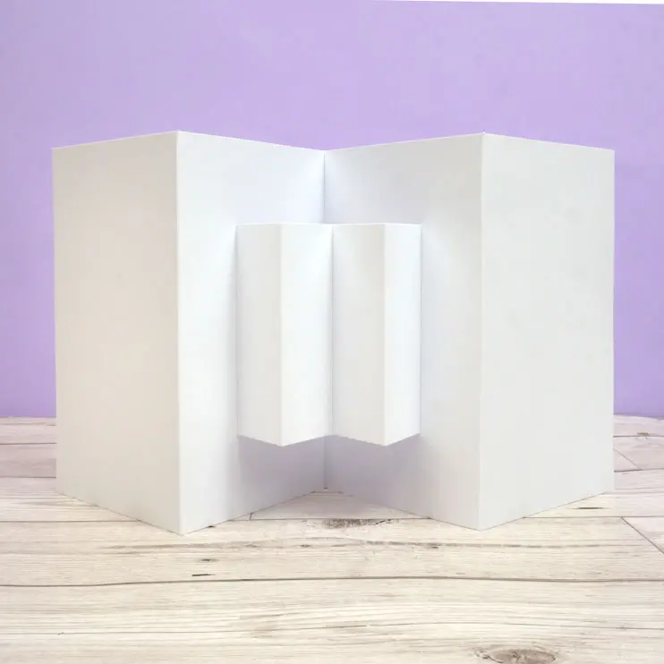 Luxury Shaped Card Blanks & Envelopes - Central Pop-Up Panels 1
