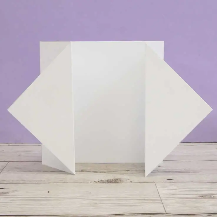 Luxury Shaped Card Blanks & Envelopes - Diamond Gatefold 1