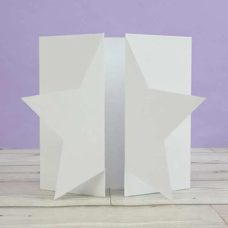 Luxury Shaped Card Blanks & Envelopes - Star Gatefold 1