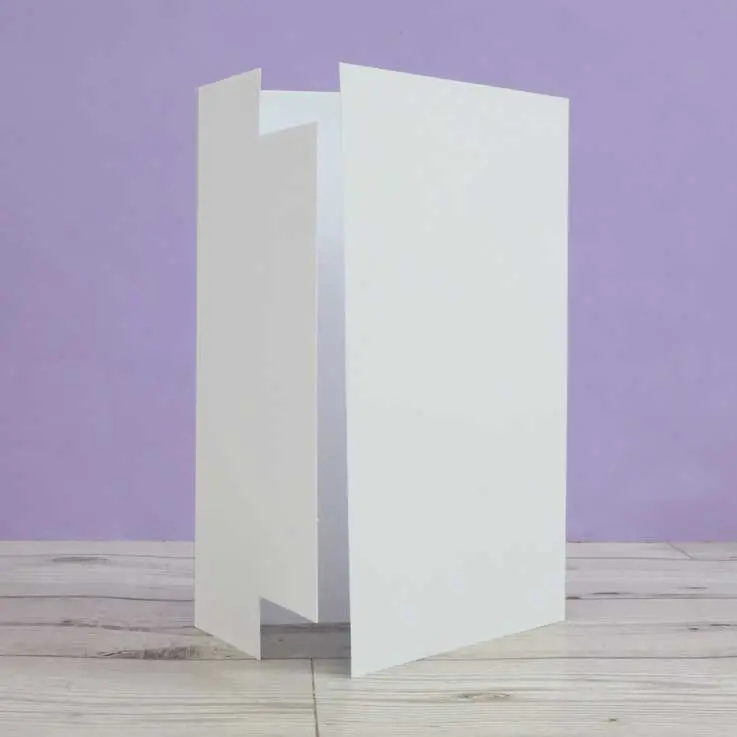 Luxury Shaped Card Blanks & Envelopes - Central Mat Gatefold 1