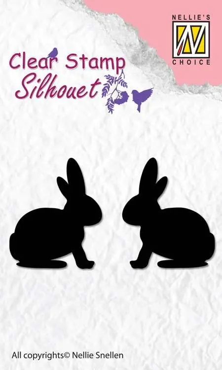 Nellie's Choice - Clear Stamp Silhouette Hare 1